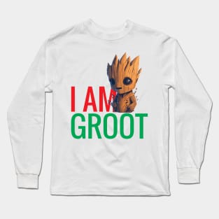 Groot t-shirt design Long Sleeve T-Shirt